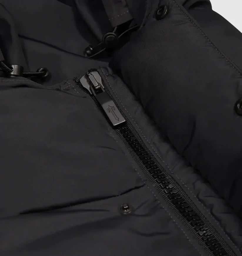 Trapstar Decoded Hooded Puffer Jacket 2.0 - Black