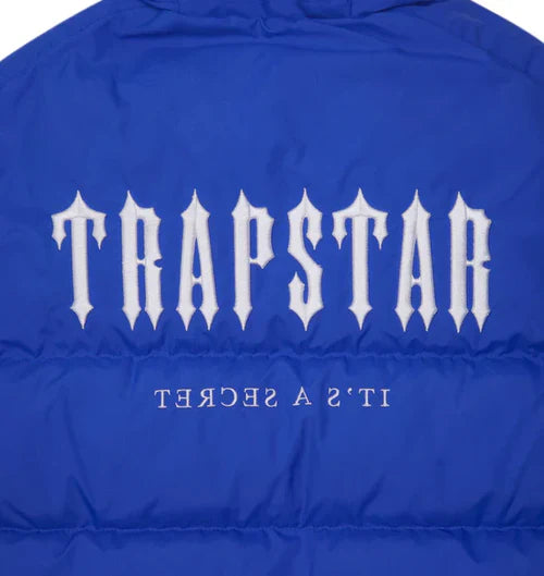 Trapstar Decoded Hooded Puffer Jacket 2.0 - Dazzling Blue