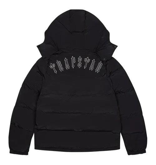 Trapstar Irongate Detachable Hooded Puffer Jacket - Black