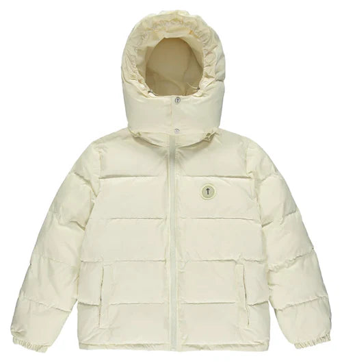 Trapstar Irongate Detachable Hooded Puffer Jacket - Cream