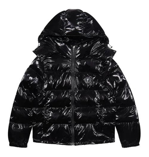 Trapstar Irongate Detachable Hooded Puffer Jacket - Shiny Black – CULTURE  STUDIOS